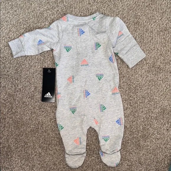 Adidas Gray Kids One Piece with Colorful Accents - Picture 3 of 3